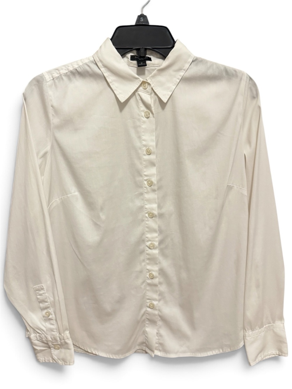 Ann Taylor Cream Button Down Top